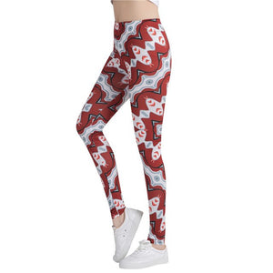 3D Printed Leggings Women Elastic Stretch Slim Leggings