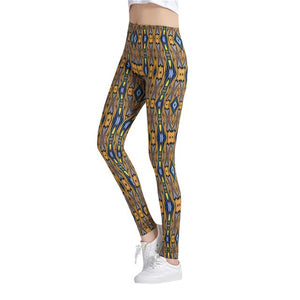 3D Printed Leggings Women Elastic Stretch Slim Leggings