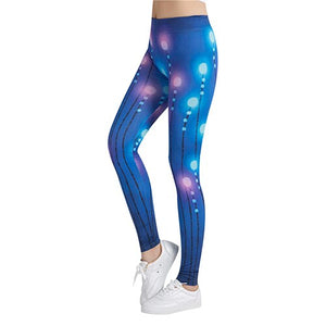 3D Printed Leggings Women Elastic Stretch Slim Leggings