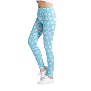 3D Printed Leggings Women Elastic Stretch Slim Leggings