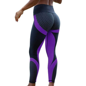 Hayoha Mesh Pattern Print Leggings