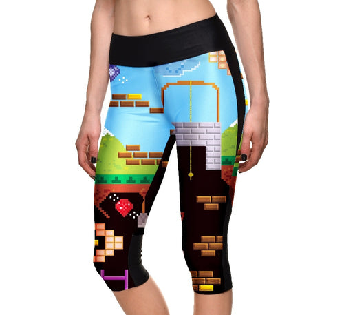 Women Fitness Breathable  Digital Printing Legging