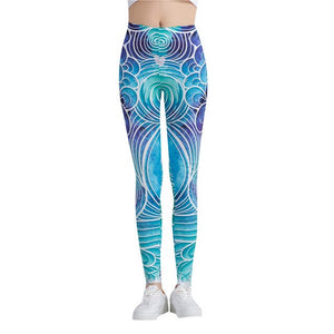 Women Fitness Colorful Printed Leggings