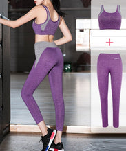 Load image into Gallery viewer, Women Clothing Set Shockproof Sports Bra Tights